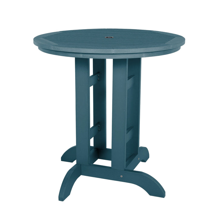 Round 36in Diameter Dining Table - Counter Height Dining Highwood USA Nantucket Blue