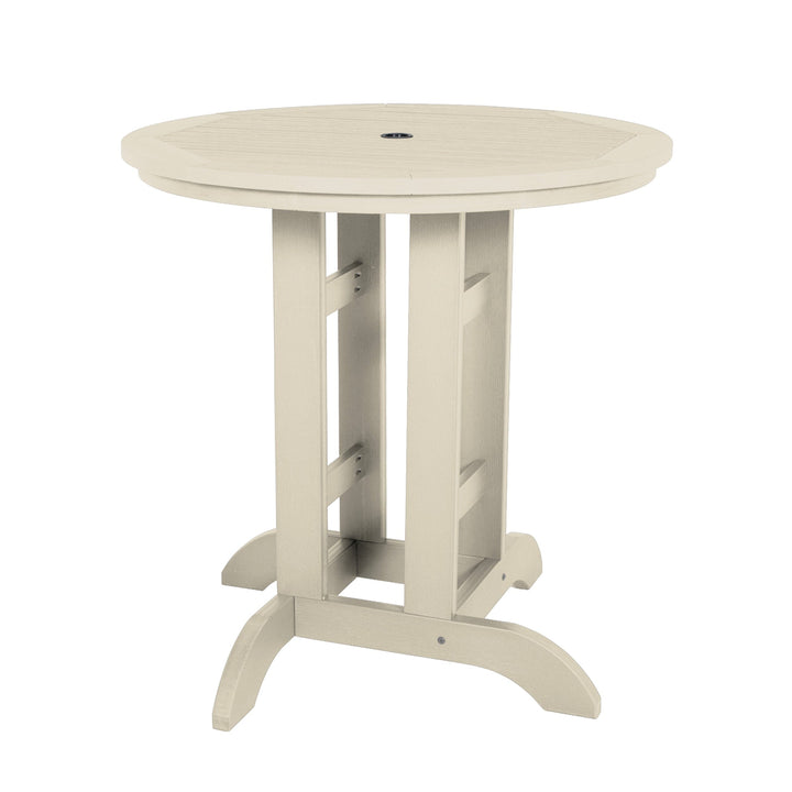 Round 36in Diameter Dining Table - Counter Height Dining Highwood USA Whitewash