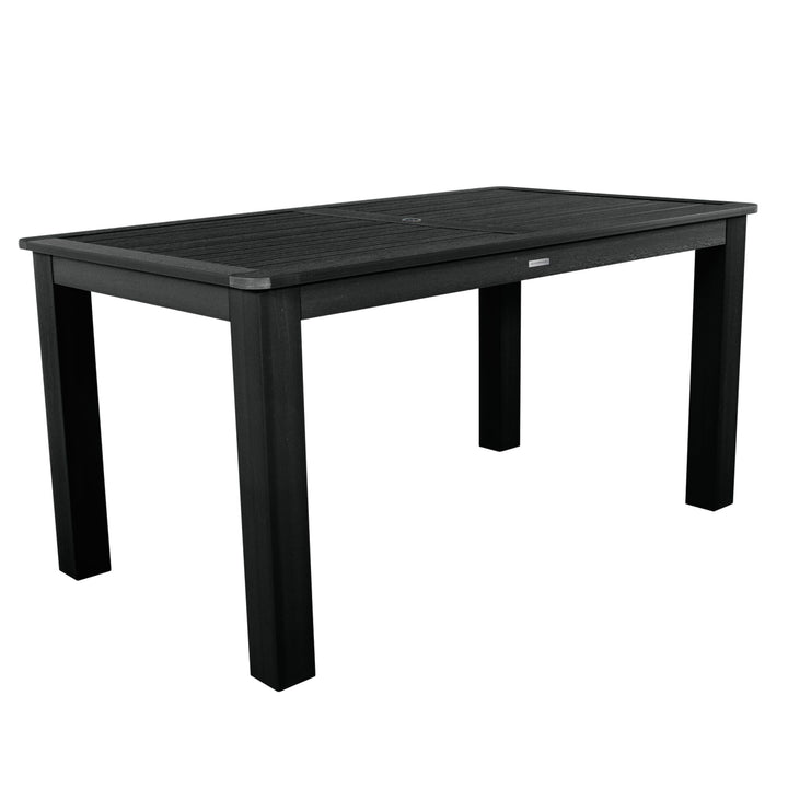 Rectangular 42in x 72in Outdoor Dining Table - Counter Height Dining Highwood USA Black