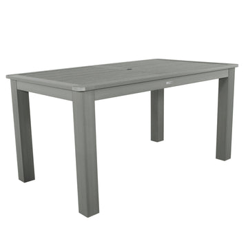 Rectangular 42in x 72in Outdoor Dining Table - Counter Height Dining Highwood USA Coastal Teak