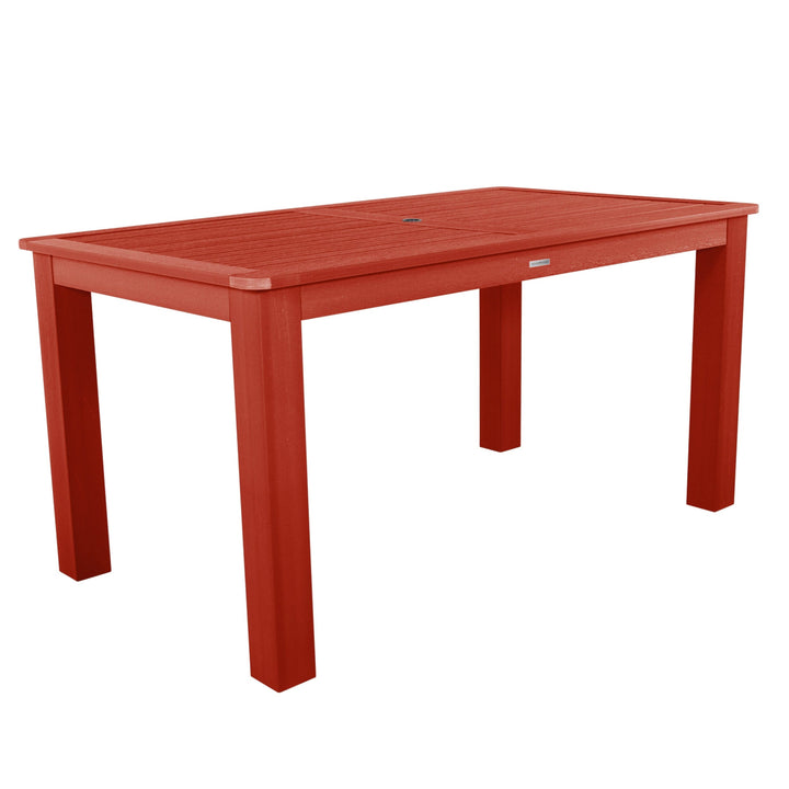 Rectangular 42in x 72in Outdoor Dining Table - Counter Height Dining Highwood USA Rustic Red