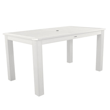 Rectangular 42in x 72in Outdoor Dining Table - Counter Height Dining Highwood USA White