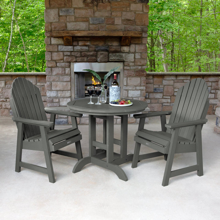 Hamilton 3pc 36in Round Dining Set - Dining Height Dining Highwood USA