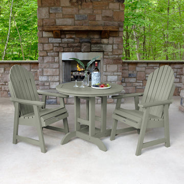 Hamilton 3pc 36in Round Dining Set - Dining Height Dining Highwood USA