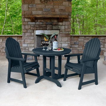 Hamilton 3pc 36in Round Dining Set - Dining Height Dining Highwood USA