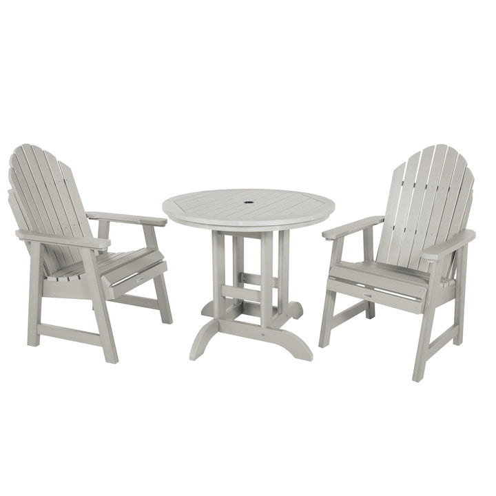 Hamilton 3pc 36in Round Dining Set - Dining Height Dining Highwood USA Harbor Gray