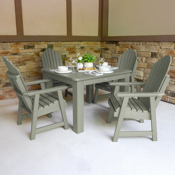 Hamilton 5pc Square Dining Set 42in x 42in - Dining Height Dining Highwood USA