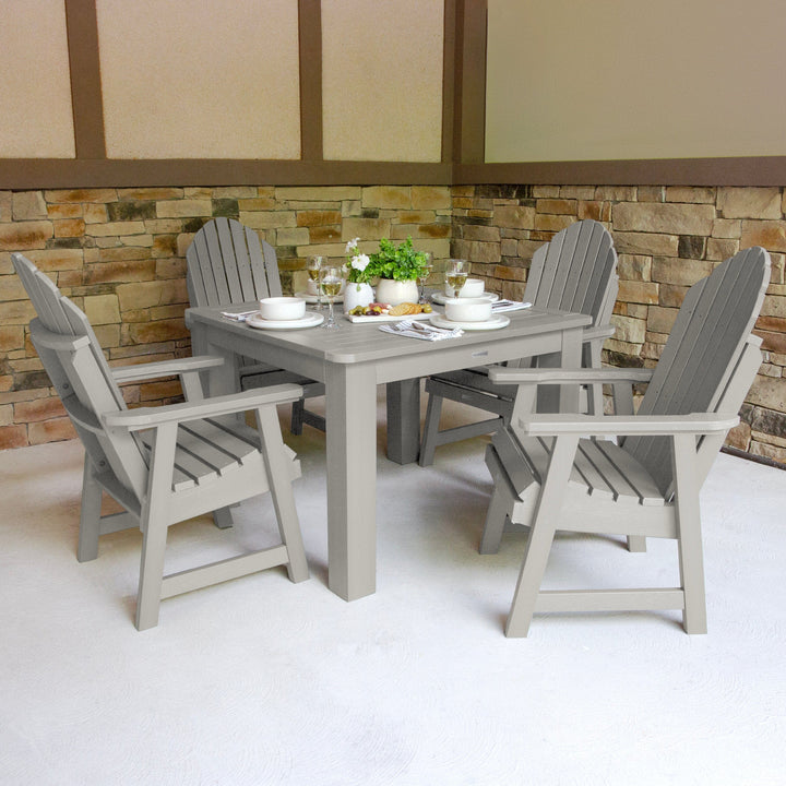 Hamilton 5pc Square Dining Set 42in x 42in - Dining Height Dining Highwood USA