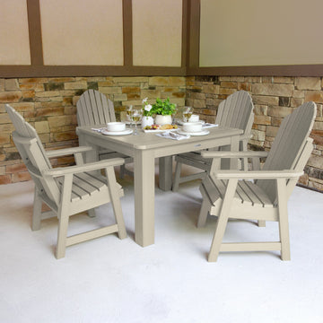 Hamilton 5pc Square Dining Set 42in x 42in - Dining Height Dining Highwood USA