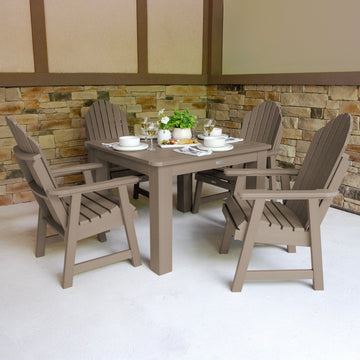 Hamilton 5pc Square Dining Set 42in x 42in - Dining Height Dining Highwood USA