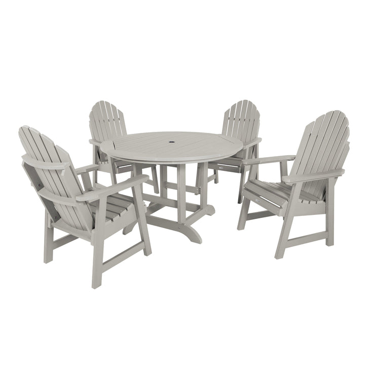 Hamilton 5pc 48in Round Dining Set - Dining Height Dining Highwood USA Harbor Gray