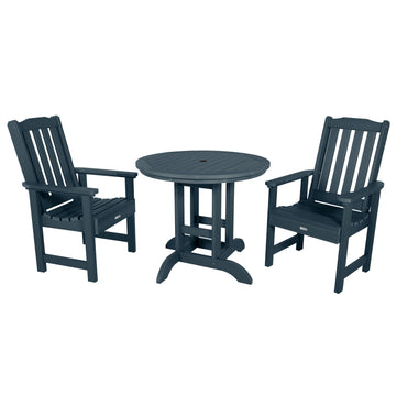 Lehigh 3pc 36in Round Dining Set - Dining Height Dining Highwood USA Federal Blue