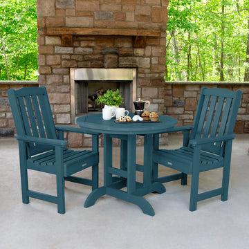 Lehigh 3pc 36in Round Dining Set - Dining Height Dining Highwood USA
