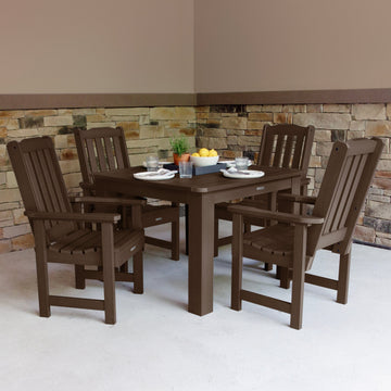 Lehigh 5pc Square Dining Set 42in x 42in - Dining Height Dining Highwood USA