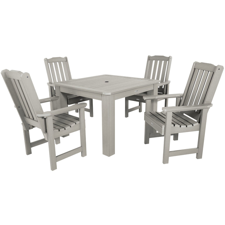 Lehigh 5pc Square Dining Set 42in x 42in - Dining Height Dining Highwood USA Harbor Gray