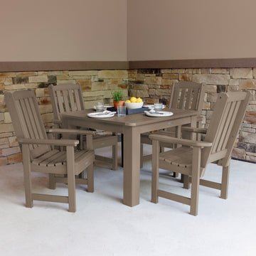 Lehigh 5pc Square Dining Set 42in x 42in - Dining Height Dining Highwood USA