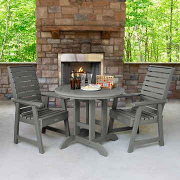 Weatherly 3pc 36in Round Dining Set - Dining Height Dining Highwood USA