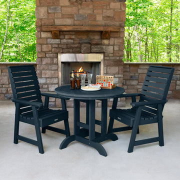 Weatherly 3pc 36in Round Dining Set - Dining Height Dining Highwood USA