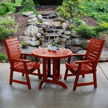 Weatherly 3pc 36in Round Dining Set - Dining Height Dining Highwood USA