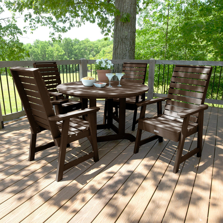 Weatherly 5pc 48in Round Dining Set - Dining Height Dining Highwood USA