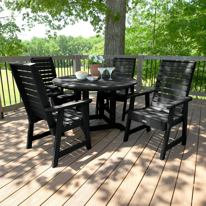 Weatherly 5pc 48in Round Dining Set - Dining Height Dining Highwood USA