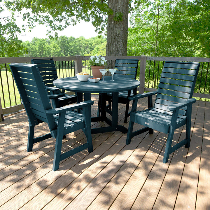 Weatherly 5pc 48in Round Dining Set - Dining Height Dining Highwood USA