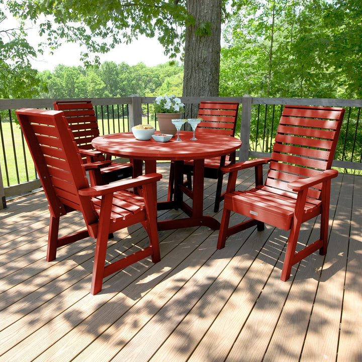 Weatherly 5pc 48in Round Dining Set - Dining Height Dining Highwood USA