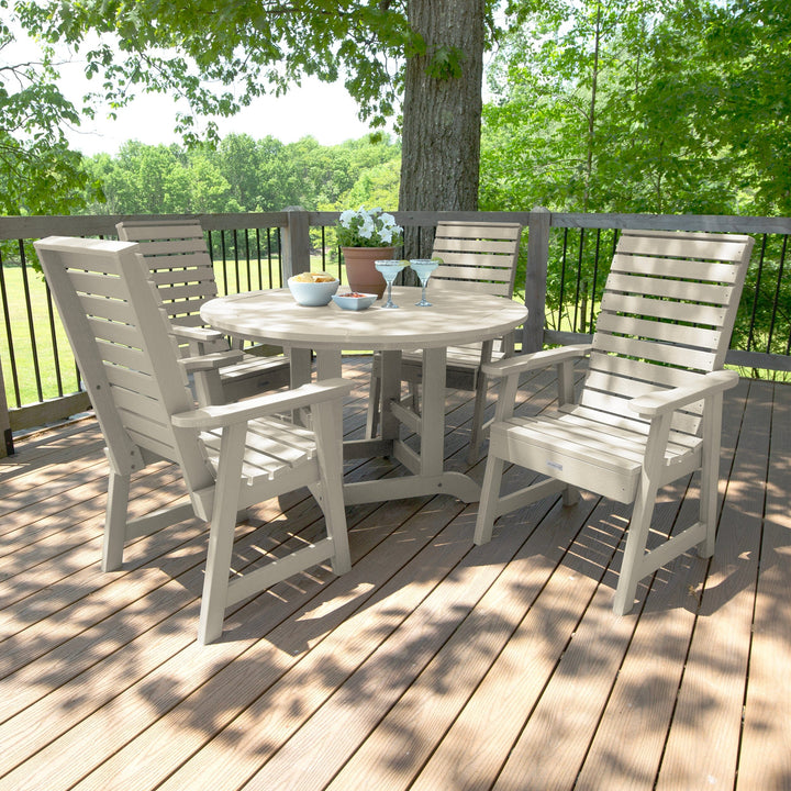 Weatherly 5pc 48in Round Dining Set - Dining Height Dining Highwood USA