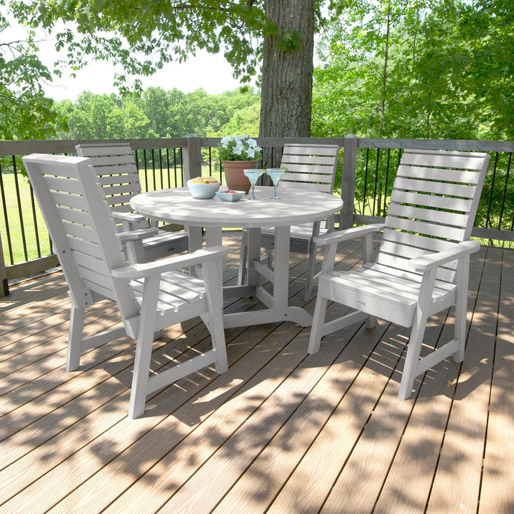 Weatherly 5pc 48in Round Dining Set - Dining Height Dining Highwood USA