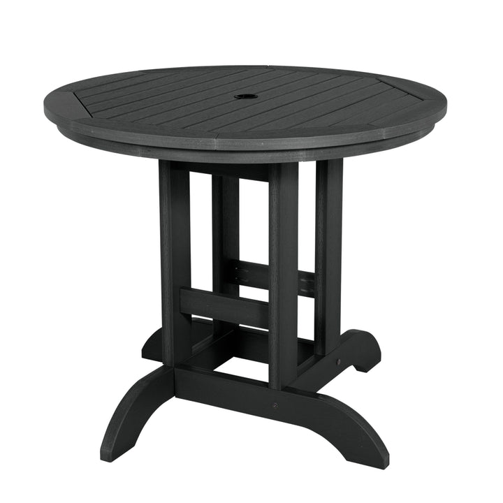 Round 36in Diameter Dining Table - Dining Height Dining Highwood USA Black