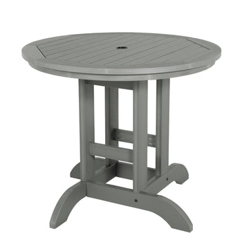Round 36in Diameter Dining Table - Dining Height Dining Highwood USA Coastal Teak