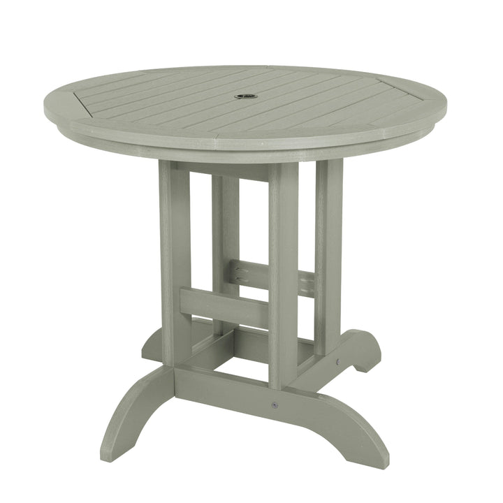 Round 36in Diameter Dining Table - Dining Height Dining Highwood USA Eucalyptus