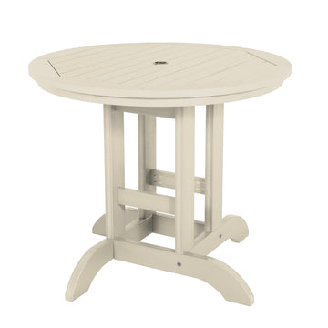 Round 36in Diameter Dining Table - Dining Height Dining Highwood USA Whitewash