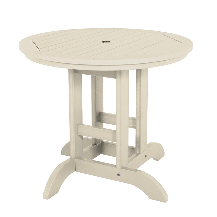 Round 36in Diameter Dining Table - Dining Height Dining Highwood USA Whitewash