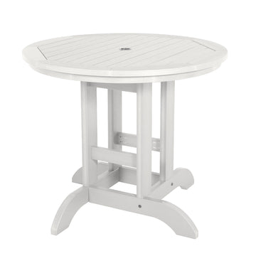 Round 36in Diameter Dining Table - Dining Height Dining Highwood USA White