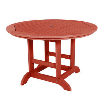 Round 48in Diameter Dining Table - Dining Height Dining Highwood USA Rustic Red