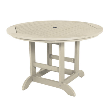 Round 48in Diameter Dining Table - Dining Height Dining Highwood USA Whitewash