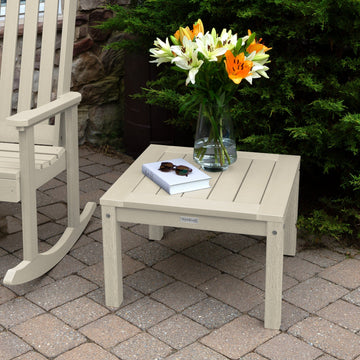 2 Lehigh Rocking Chairs with Adirondack Side Table Kitted Sets Highwood USA