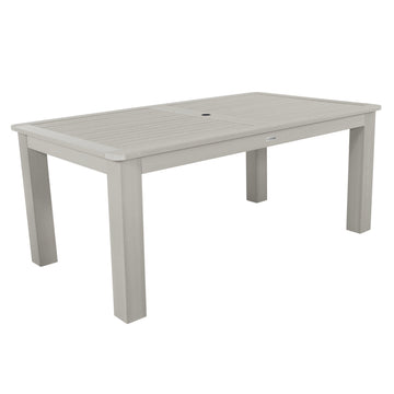 Rectangular 42in x 72in Outdoor Dining Table - Dining Height Dining Highwood USA Harbor Gray