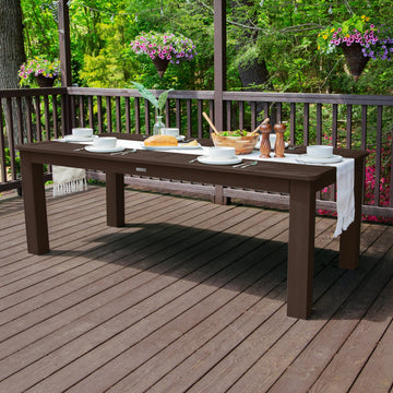 Rectangular 42in x 84in Oversized Dining Table - Dining Height Dining Highwood USA