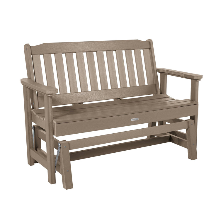 Lehigh Garden Gliding Bench 4ft Bench Highwood USA Woodland Brown