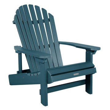 King Hamilton Folding & Reclining Adirondack Chair Adirondack Chairs Highwood USA Nantucket Blue