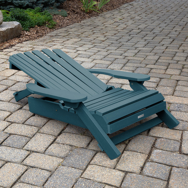 King Hamilton Folding & Reclining Adirondack Chair and Ottoman Adirondack Chairs Highwood USA