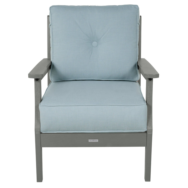 Lehigh Deep Seating Club Chair Deep Seating Highwood USA Bliss Dew Coastal Teak
