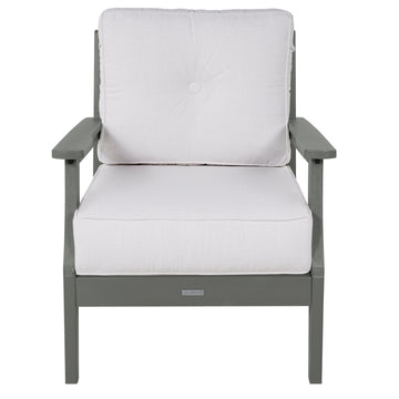 Lehigh Deep Seating Club Chair Deep Seating Highwood USA Bliss Linen Coastal Teak
