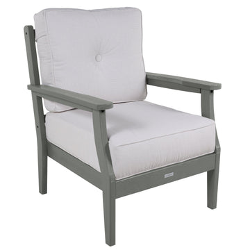 Lehigh Deep Seating Club Chair Deep Seating Highwood USA Bliss Linen Coastal Teak