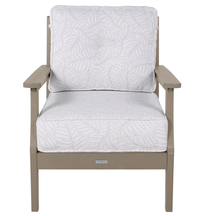 Lehigh Deep Seating Club Chair Deep Seating Highwood USA Lively Parchment Woodland Brown