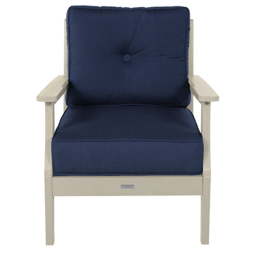 Lehigh Deep Seating Club Chair Deep Seating Highwood USA Spectrum Indigo Whitewash