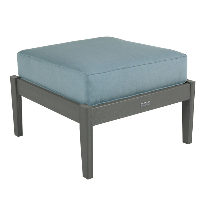 Lehigh Deep Seating Ottoman Deep Seating Highwood USA Bliss Dew Coastal Teak