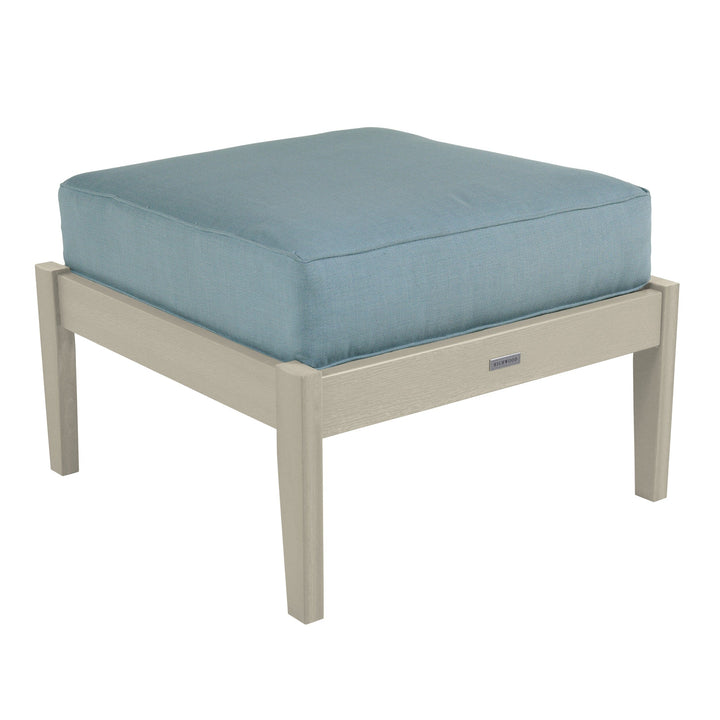 Lehigh Deep Seating Ottoman Deep Seating Highwood USA Bliss Dew Whitewash